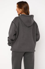 Instant Attraction Oversized Hoodie Charcoal