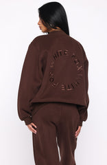 Stay Lifted Oversized Sweater Bitter Chocolate