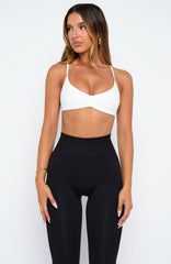 Rush Seamless Sports Bra White