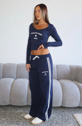 Found You Out Track Pants Navy