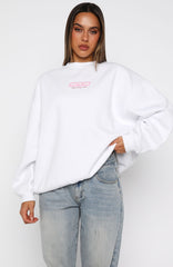 Santa Baby Oversized Sweater White