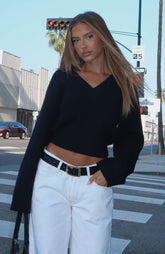 Brooklyn City Knit Sweater Black
