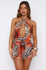 Show Me The World Mini Dress Savage Bloom