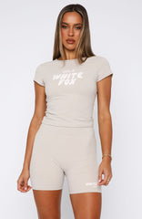 Offstage Fitted Baby Tee Moon