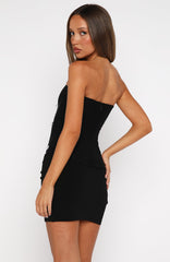 Good Fortune Strapless Bustier Black