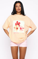 In With The New Oversized Tee Peach