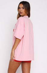 Ready To Go Oversized Tee Pink