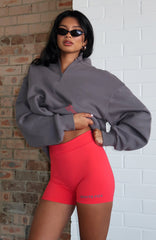 Caught Up With You Bike Shorts Red