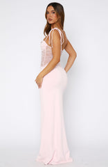 Compliment Me Maxi Dress Baby Pink