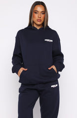 Club 14 Trinity Oversized Hoodie Navy