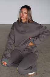 Instant Attraction Oversized Hoodie Charcoal