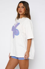 Free Spirited Oversized Tee White