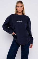 The Good Life Back Long Sleeve Tee Navy
