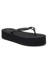 Melody Platform Thong Sandals Black