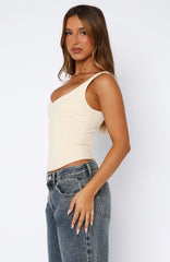 Staring At You Bustier Cream