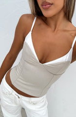 She's A Rebel Bustier Oatmeal