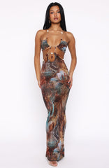 The Empress Maxi Dress Ophidian Feather