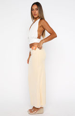 Among The Flowers Maxi Skirt Lemon