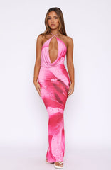 Dancing In Ibiza Maxi Dress Blush Bloom