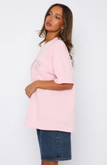 Sweet Sweet Moments Oversized Tee Pink