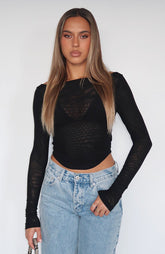 Hypnotising Thoughts Top Black