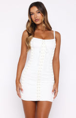 Chic Mornings Mini Dress Off White