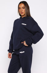Club 14 Trinity Oversized Hoodie Navy
