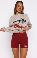 Club 14 Peyton Bike Shorts Burgundy