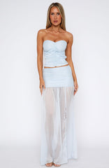 On Stage Maxi Skirt Sky