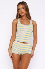 Escape Mode Tank Top Lemon Candy Stripe