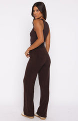 Act Natural Knit Pants Chocolate