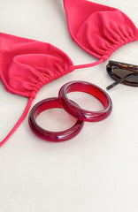 Benji Bracelet Set Red