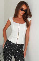 Bound Hearts Bustier White