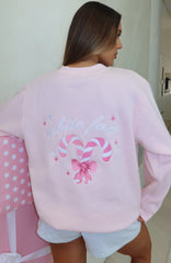 Candy Cane Christmas Oversized Sweater Cupcake