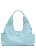 Cariane Shoulder Bag Baby Blue Faux Suede