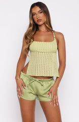 Spot The Difference Backless Top Matcha