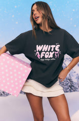 Christmas Feeling Oversized Tee Charcoal