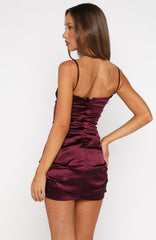 Effortless Elegance Mini Dress Plum