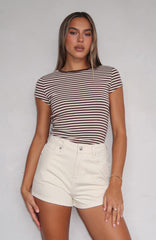 Emerson Denim Shorts Cream