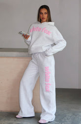 From The Archives Kenzie Wide Leg Sweatpants Grey Marle