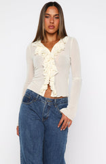 Just Me Long Sleeve Top Butter