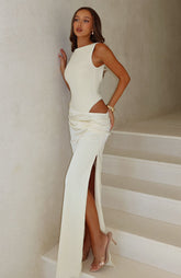 Moonlight Muse Maxi Dress Lemon