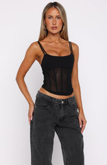 Sighed And Survived Bustier Black