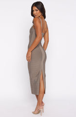 Sugar And Spice Bandage Midi Dress Mocha