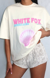 The Heart Doesn't Lie Oversized Tee Cream