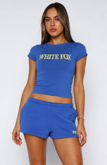 Brand New Start Baby Tee Electric Blue