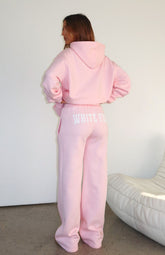 Shout It Out Wide Leg Sweatpants Pink