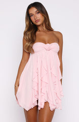 Coral Sands Strapless Mini Dress Pink