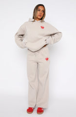 With Love For You Wide Leg Sweatpants Moon