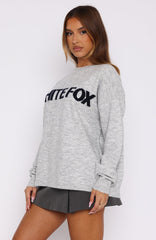 Set Me Free Knit Sweater Grey Marle